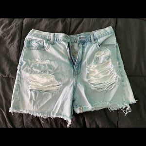 American Eagle distressed Mom Shorts
